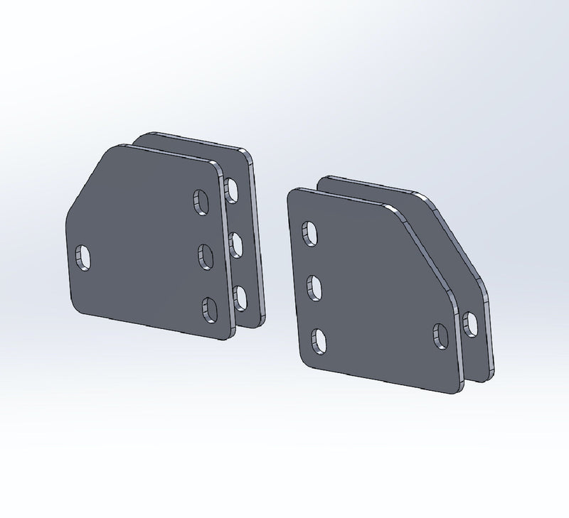 2007-2021 Tundra, Sequoia, Land Cruiser Front Bumper Shim Kit - Photo 1