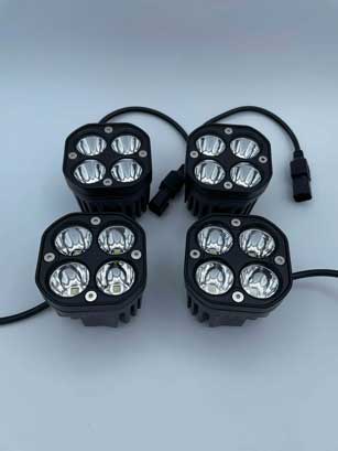 Four 40W Cree LED Pod Lights